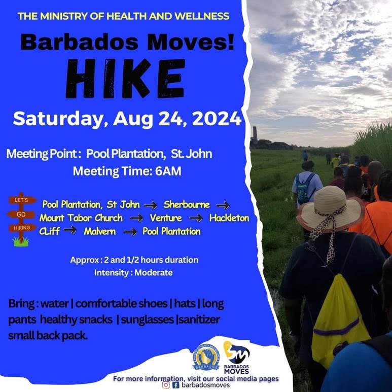 Hike with the Ministry of Health and Wellness - Aug 24, 2024