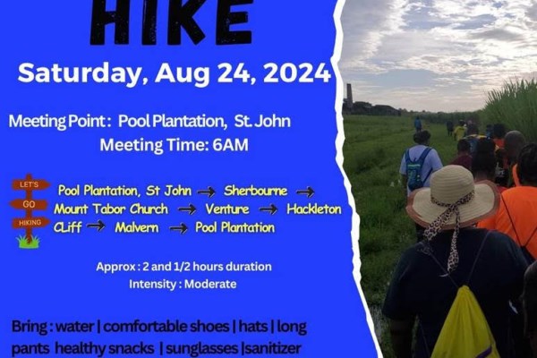 Hike with the Ministry of Health and Wellness - Aug 24, 2024