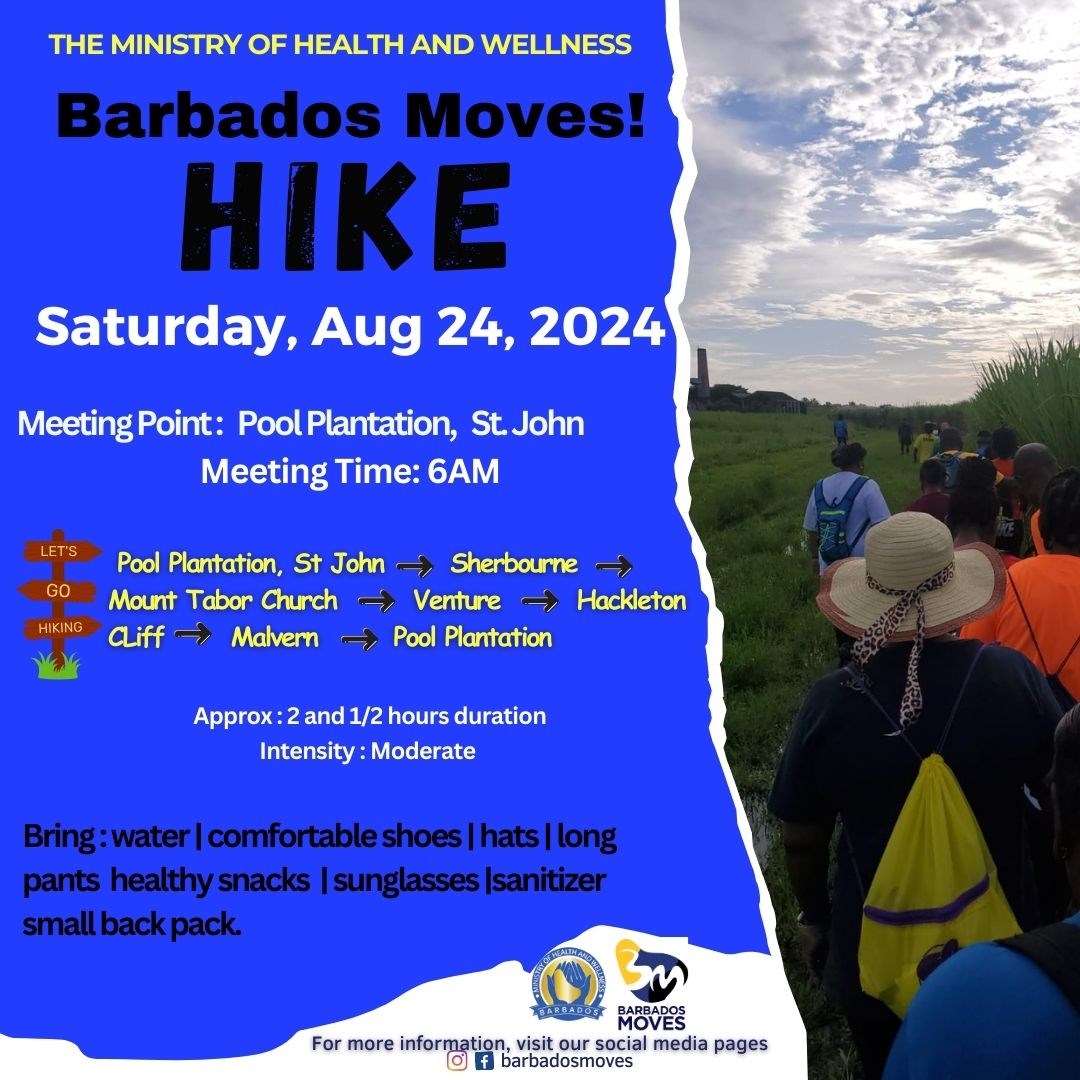 Hike with the Ministry of Health and Wellness - Aug 24, 2024