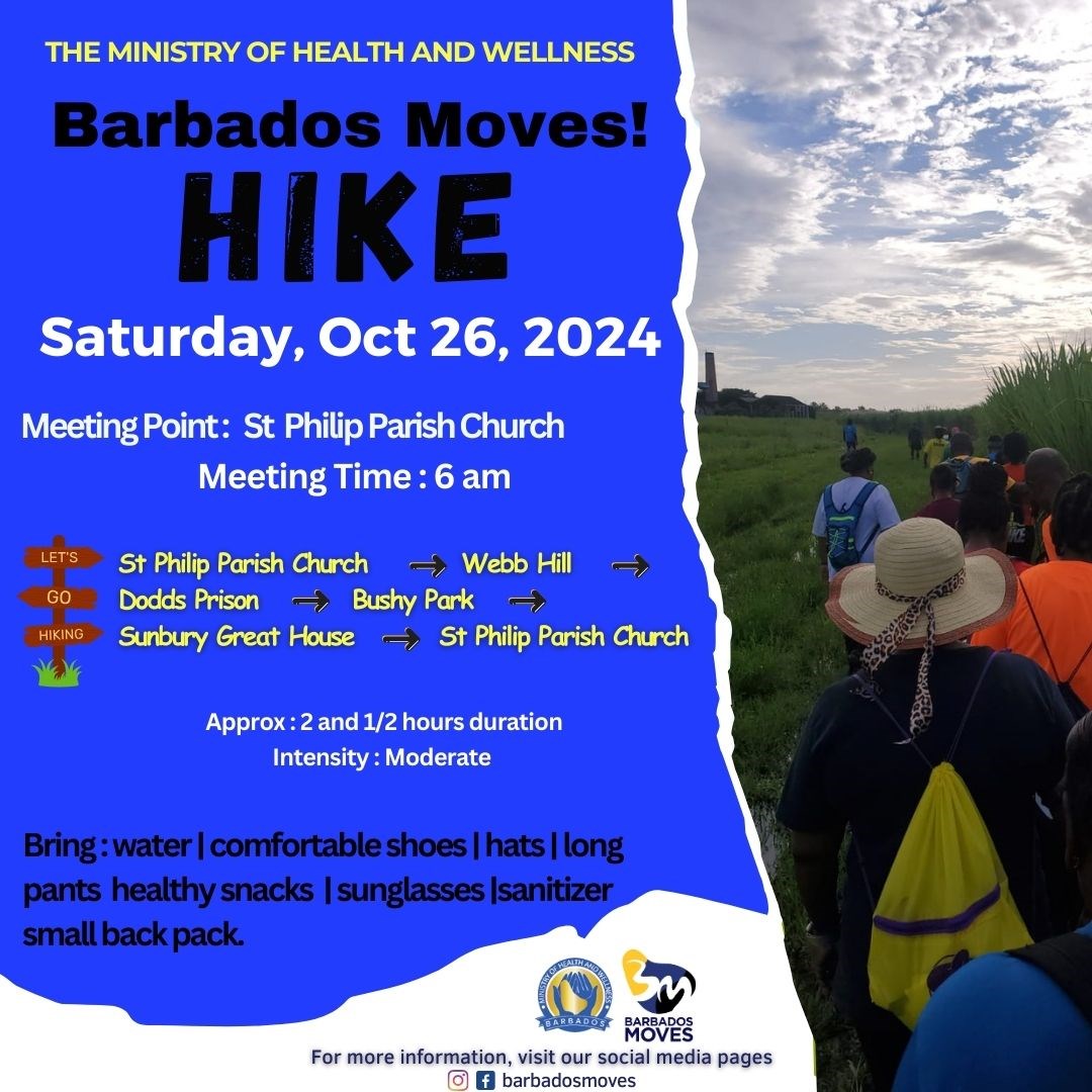 Hike with the Ministry of Health and Wellness - Oct 26, 2024
